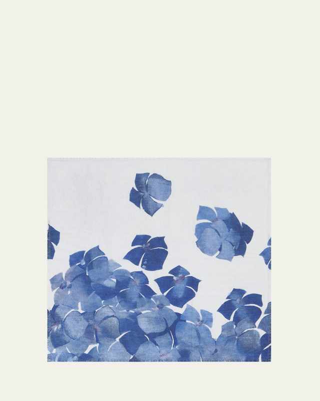 x Chiara Grifantini Hydrangea Linen Napkin